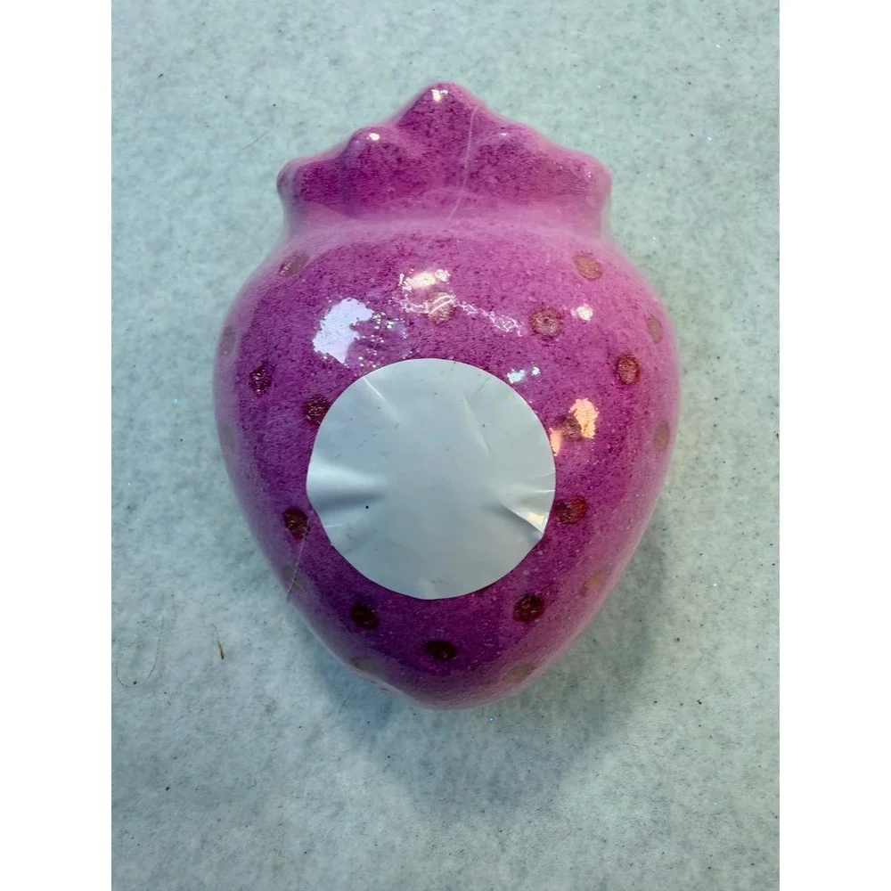 Ulta Beauty Collection Strawberry Bath Fizzer Set of 2 Pink Fruit Bath Bombs 5oz